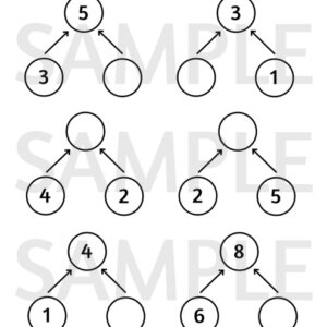 Adding missing numbers with circle diagram