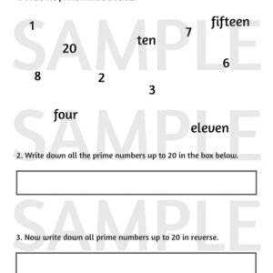 Identify prime numbers up to 20