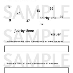 Identify prime numbers up to 50