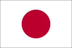 A large red dot in the middle surrounded by white.